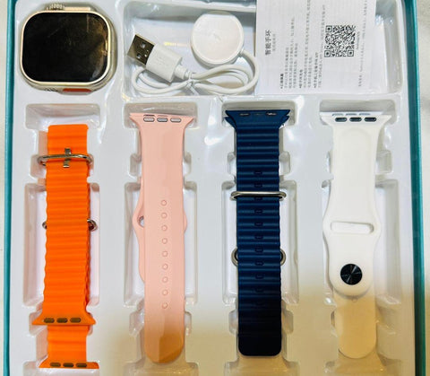 Customizable Smartwatch Bundle Crown Watch with Interchangeable Bands & Charger - Twista Mall