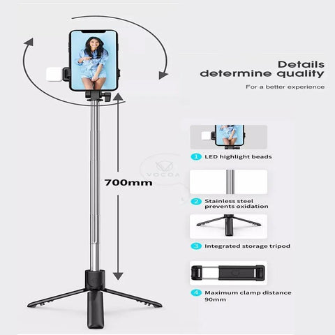 Selfie Stick Tripod 4.0 Capture Perfect Shots, Hands-Free! - Twista Mall