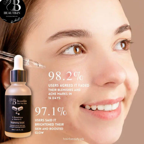 Beautikin Glow Boosting & Whitening Skincare Set Brightening Gel Wash, Serum & Cream - Twista Mall