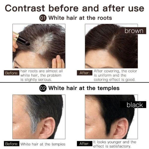 Instant Gray Coverage & Hair Color Concealer l Magic Hair Dye Pen