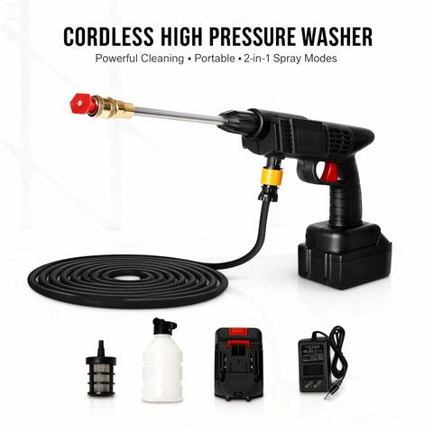 The Automatic Cordless Wireless Solar or Car Wash Spray Gun (48V) is a powerful and convenient Washing tool.